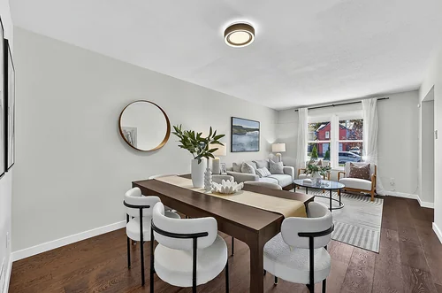 Dining and living connection