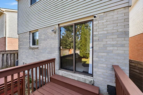 Deck and sliding door